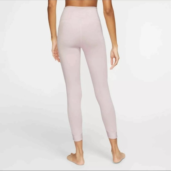 Women's Nike Yoga Wrap 7/8 Pink Tights DB4478 516 NWT Size Medium - Picture 2 of 3
